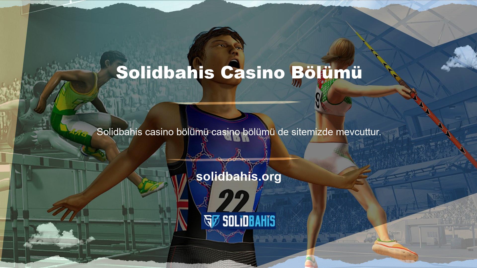 Solidbahis casino oyunları çeşitli altyapılar aracılığıyla müşterilere ulaştırılmaktadır