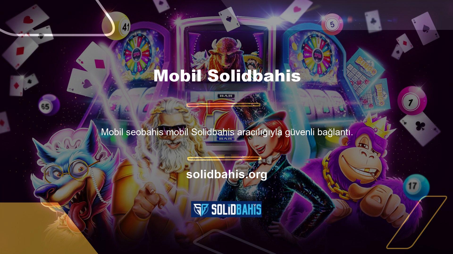 Oyuncular, kapsamlı seçenekleri nedeniyle her zaman Solidbahis mobil ve güvenli bağlantı koşulsuz promosyonlarına ilgi duyarlar